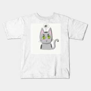 Angry Cat Kids T-Shirt